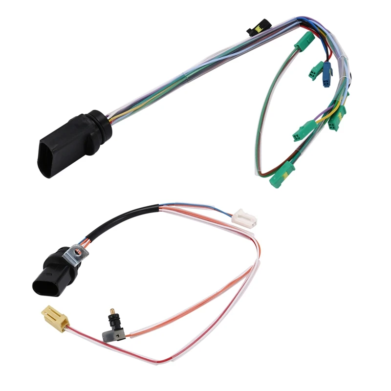2PCS 09D927363G 09D927363F 09D 6Pins 14Pins 6 Speed Transmission Gearbox Internal Harness For Q7 VW Touareg