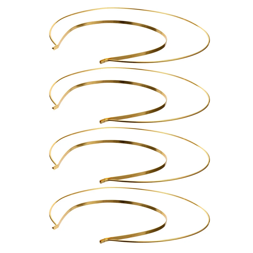 

4 Pcs Prom Headpiece Double Crown Headband Female Headdress Decorative Exquisite Girls Hairband Party Miss