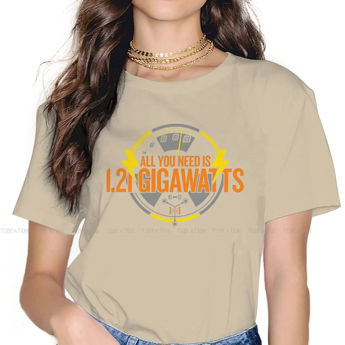 

Back To The Future Michael J. Fox Magic TShirt for Woman Girl All You Need Is Gigawatts 5XL Leisure Tee T Shirt High Quality