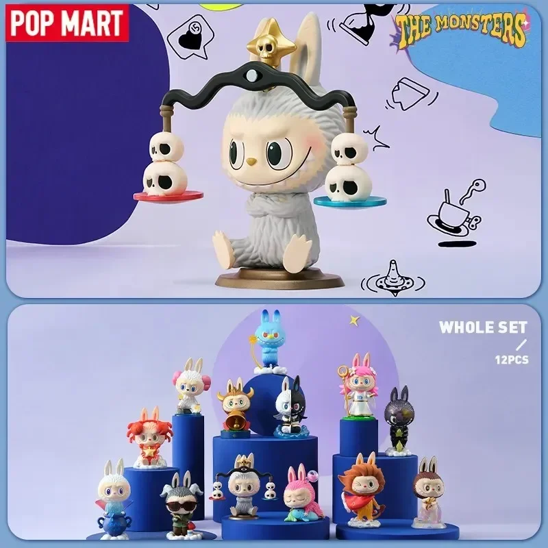 Фото POP MART LABUBU THE MONSTERS серии «Созвездие», слепая коробка, сумка для догадок, украшение для рабочего стола, милая модель, подарок для девочек, слепая сумка, игрушки №1
