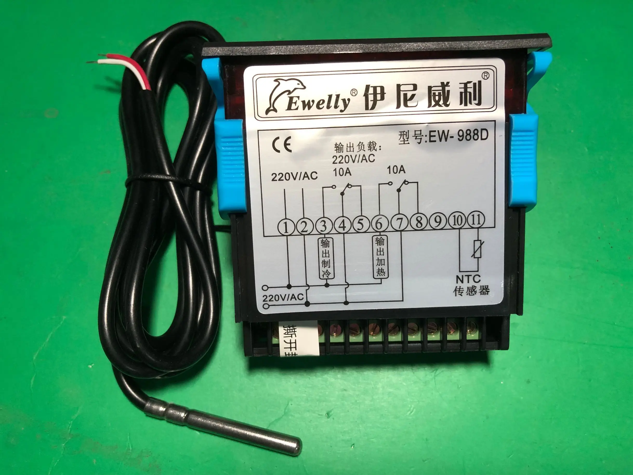 Термостат EWELLY EW-988D Контроллер температуры EW-988M 988S