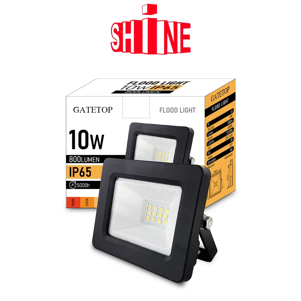 10 Вт прожектор IP65 пыленепроницаемый водонепроницаемый уличный светодиодный