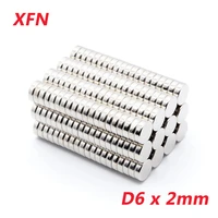 102050100 pcs d6x2mm round magnet n35 6x2mm super strong 6x2 magnet 62 small refrigerator magnets d62mm neodymium magnet
