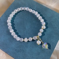 2022 fashion newest butterfly charm chain bracelets bohemian colorful crystal beaded bracelet handmade bangle women jewelry gift