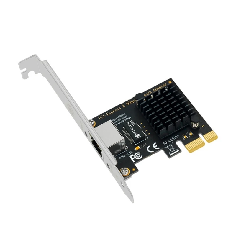 

PCIE to 2.5G NetworkCard 2.5Gbps Ethernet Adapter for Desktop PC Fast