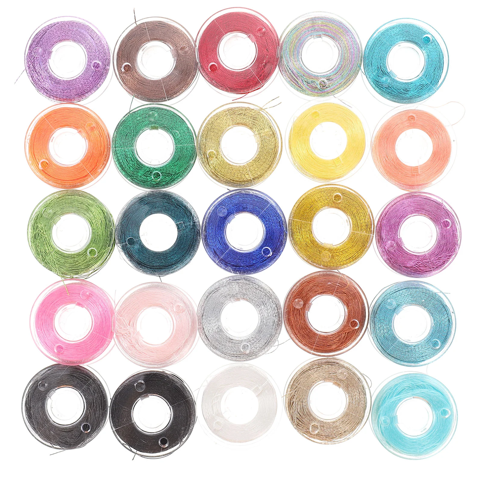 

25 Pcs Embroidery Thread Sewing Cross Stitch Threads DIY Accessories Polyester Colorful Filigree