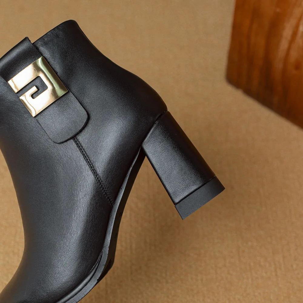 Женские ботильоны ручной работы [EUNICE yun】женские брендовые короткие ботинки из