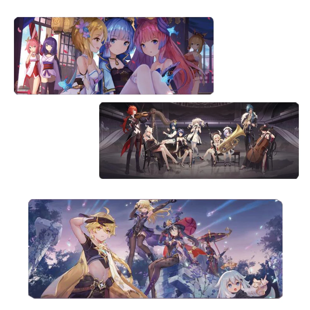 

Viviration Genshin Impact Mousepad Anime Kawaii Large Extend Desk Play Carpet Tapis De Souris Keyboard Mice Mousepads Mice Pads