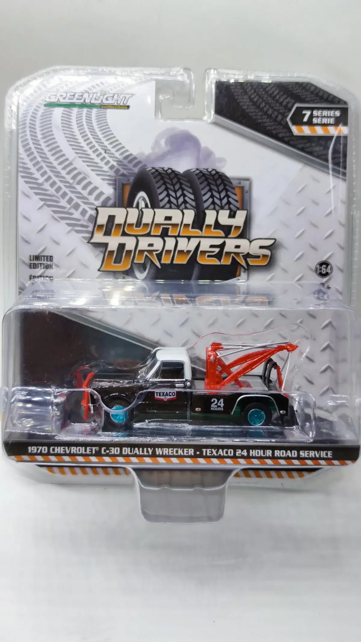 1:64 1970 C-30 Dually — Texaco Chevrolet Clear Car Green Edition Коллекция моделей автомобилей