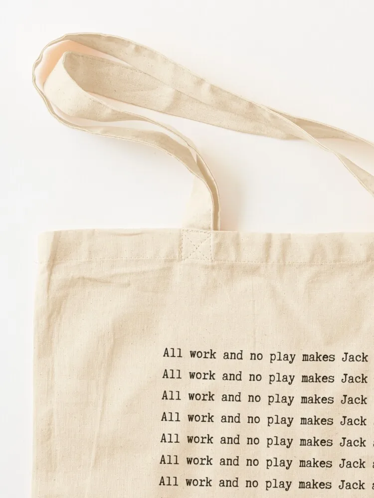 Все работа и без игр делает Jack a matowy boy Tote Bag Холщовая сумка для женщин сумка-тоут