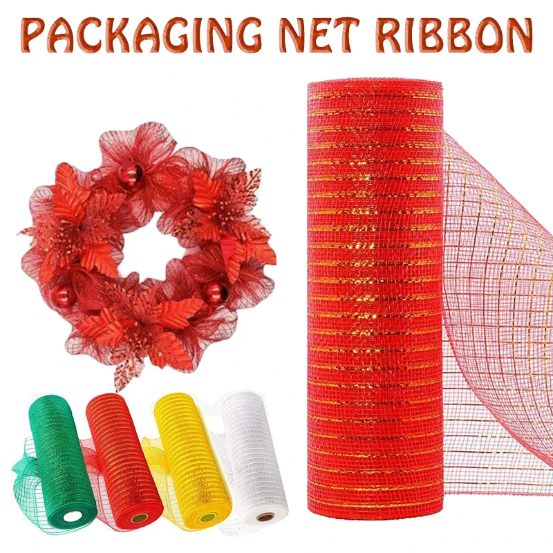 

26 Color Deco Mesh Roll Floral Craft Wreath Decorating Rolls DIY Ribbon For Wedding Party 15cm *10 Yds Decorating Accessory