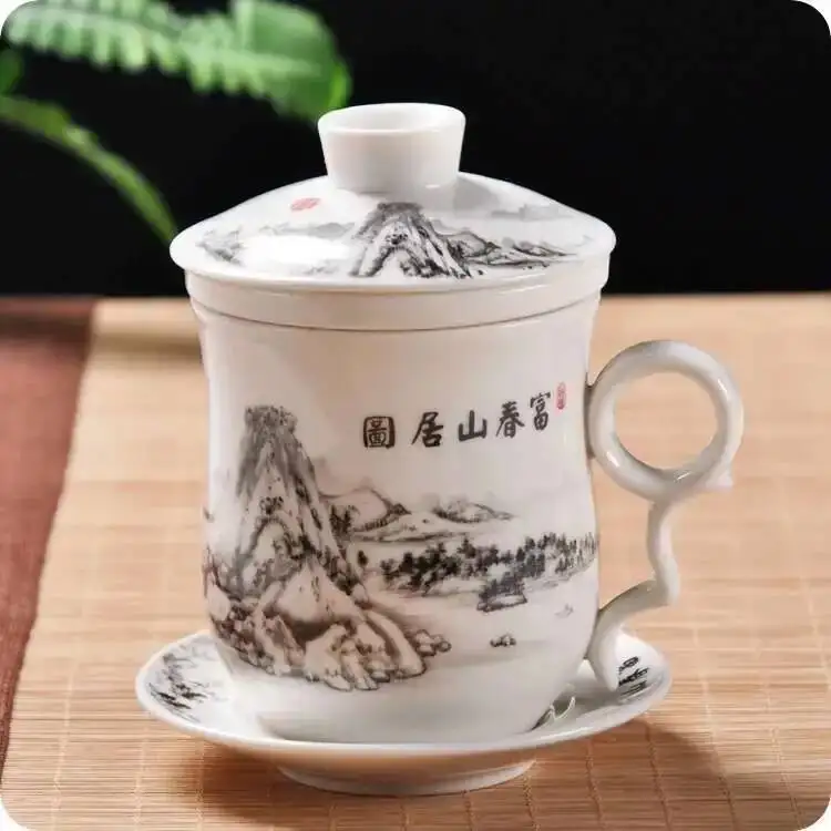 

Китайская керамическая чайная чашка сине-белая