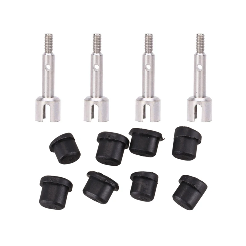 

4Pcs Steel Rear Wheel Axle Replacement Accessories & 1 Set Front And Rear Swing Arm Shaft Kit 1/14 Plastic