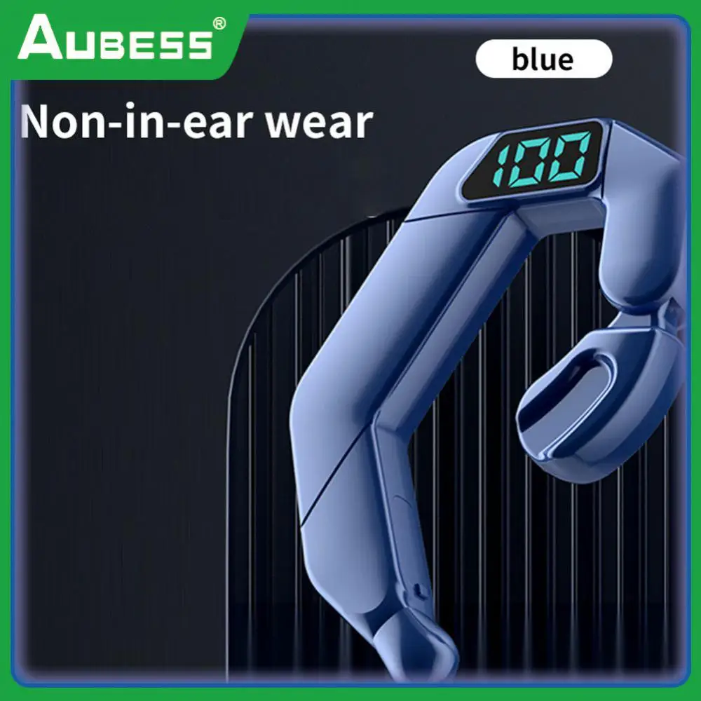 

V19 Earbuds With Mic Bone Conduction Wireless Headphone Hands-free Digital Display For Sport Headset Music