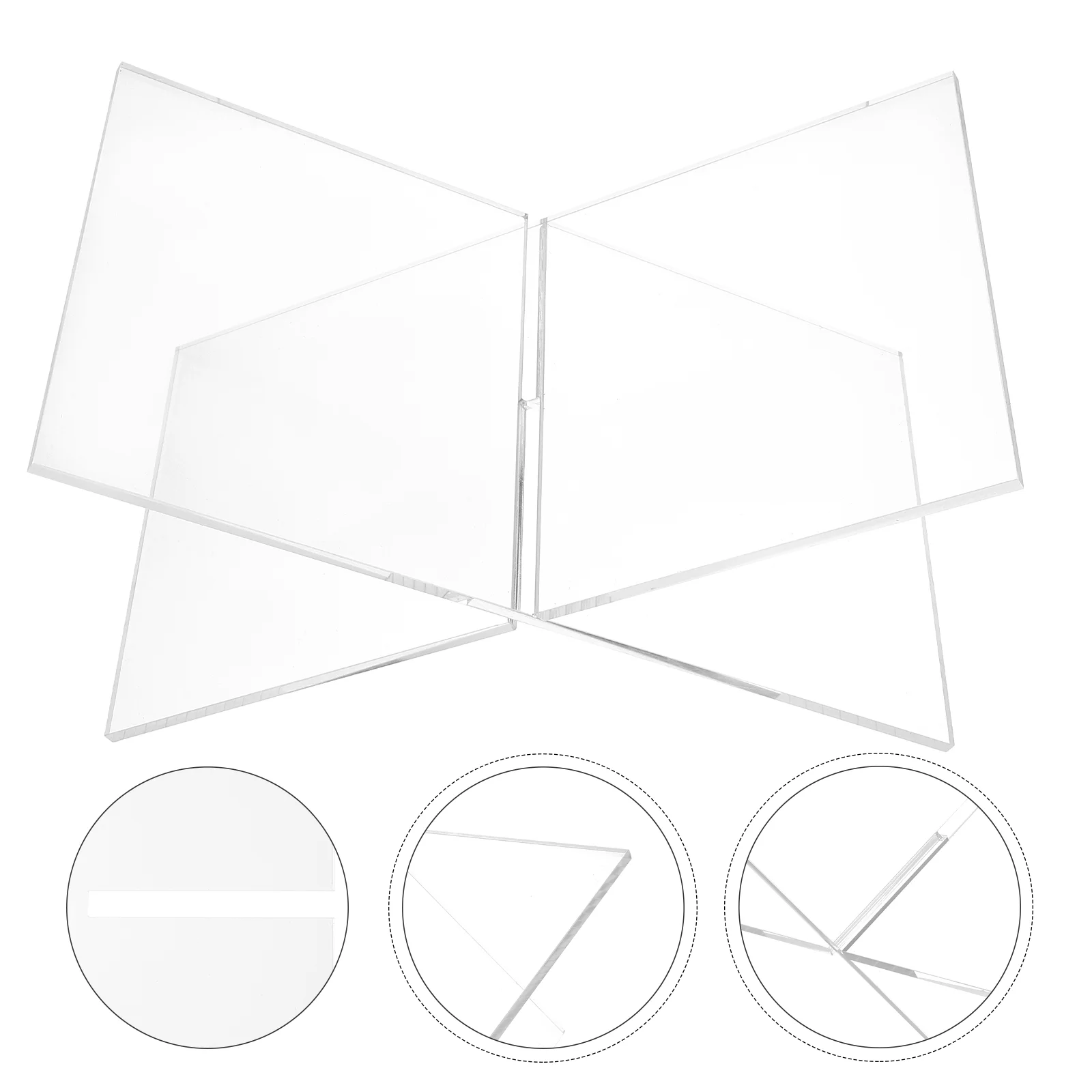 

Book Stand Holder Acrylic Reading Bible Display Easel Open Rack Small Magazine Tablet Transparent Textbook Bookshelf Shape X