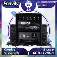 fnavily 9 7 android 10 car radio for toyota highlander video navigation dvd player car stereos audio gps dsp bt wifi 2015 2019