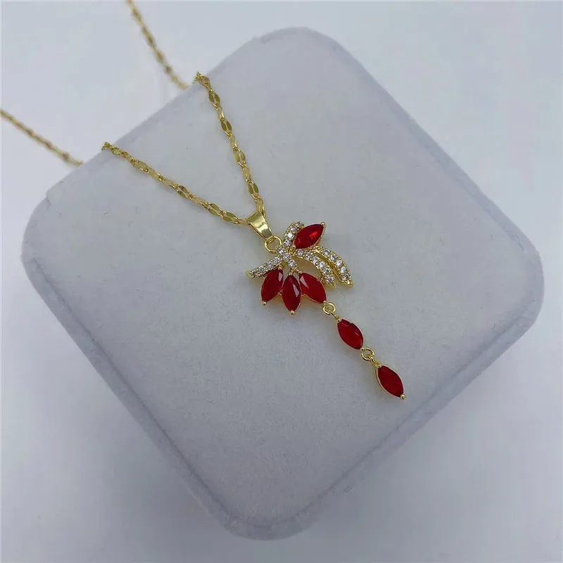 Женское колье с подвеской в виде сердца из нержавеющей стали 316L |