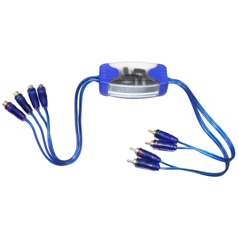 

4RCA Audio Filter Eliminates Sound Noise And Improves Sound Effect Car Audio Filter
