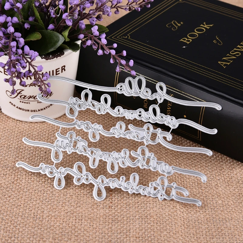 Для творческого слова трафарет сделай сам скрапбукинг тиснение альбом бумага