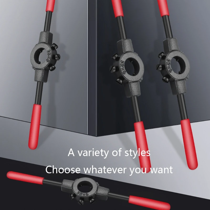 

Round Die Stock Holder Thread Tap Wrench Handle Woodworking DIY