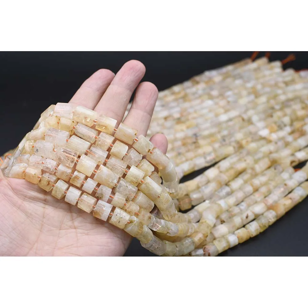 

Бусины из цилиндрического камня, 10 х12 мм, 15 дюймов