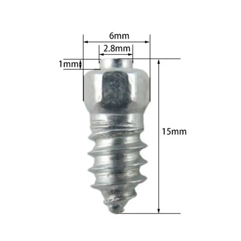 

JX6*6-H15 Wear-resistant And Non-slip Tungsten Steel Tire Nails Anti-Slip Screws Car Tire Cleats Tungsten Steel Snow Nails