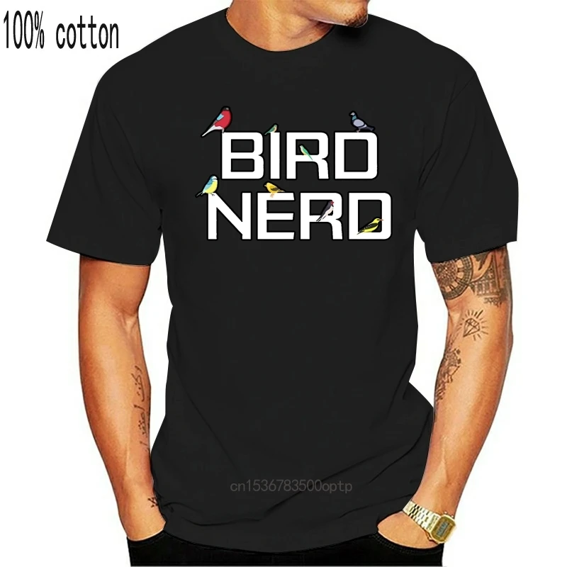 Хлопковая модная трендовая футболка 2020 дешевая мужская Phiking Bird Nerd Watcher для