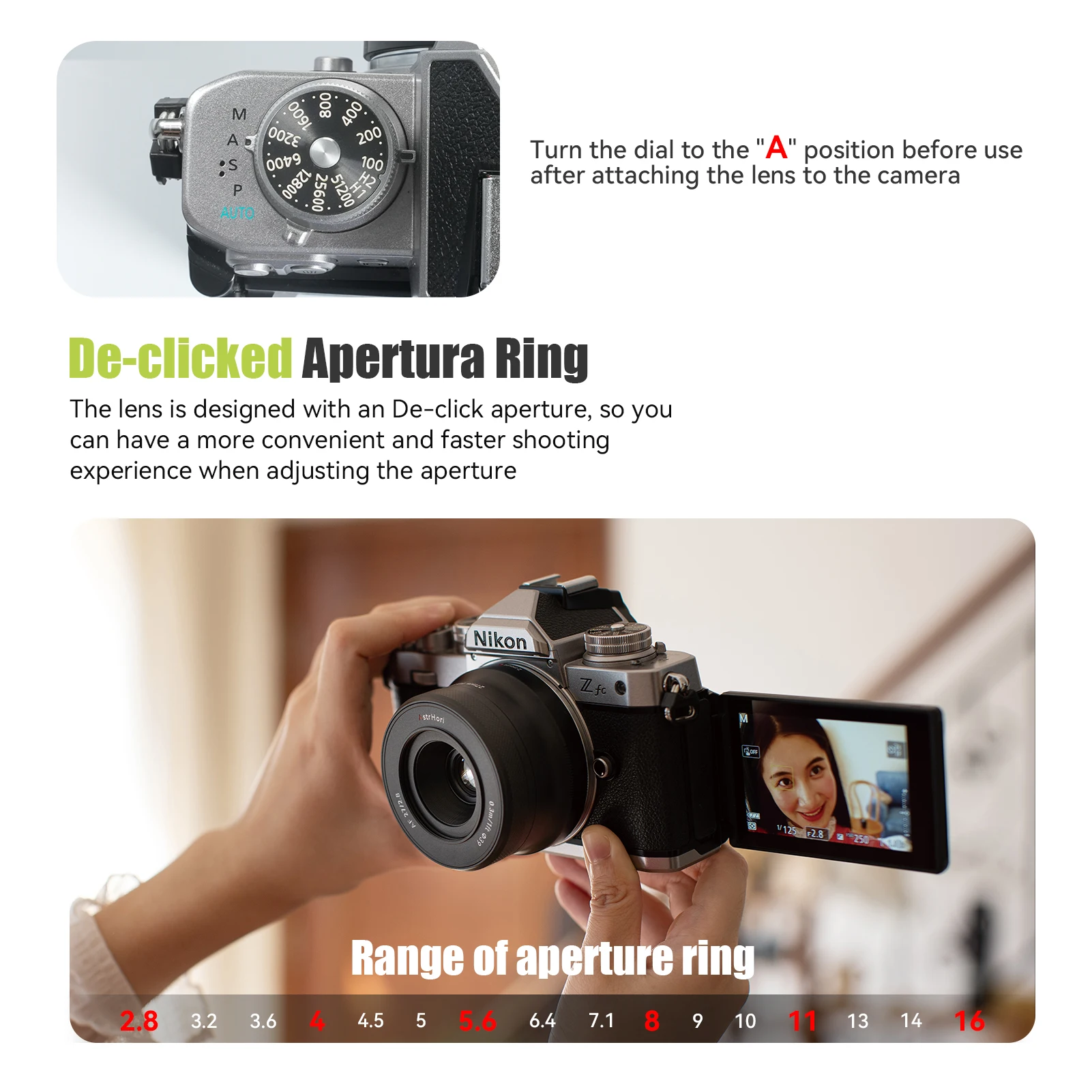 Фото Prime Lens AstrHori 27 мм f2.8 с автофокусом APS-C для камер Nikon Z5 Z6 Z7 Z9 Z50 ZFC серии Moutn №3