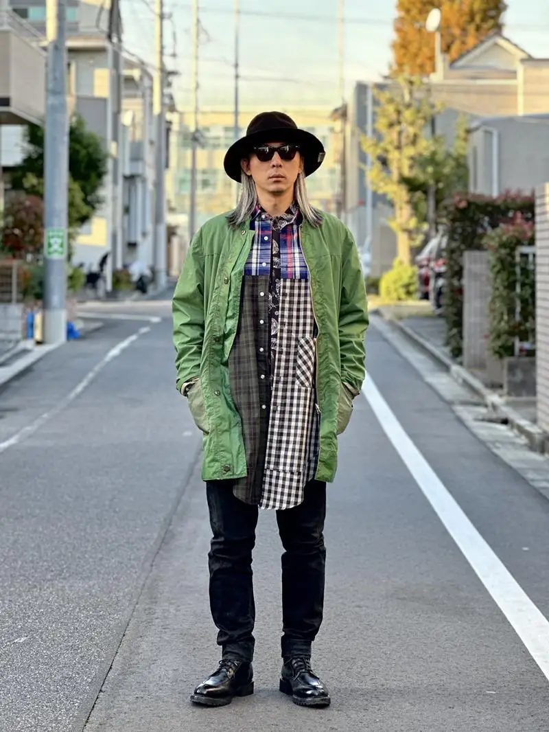 Рубашки из трех предметов Деконструкция в стиле пэчворк Американский клетчатый