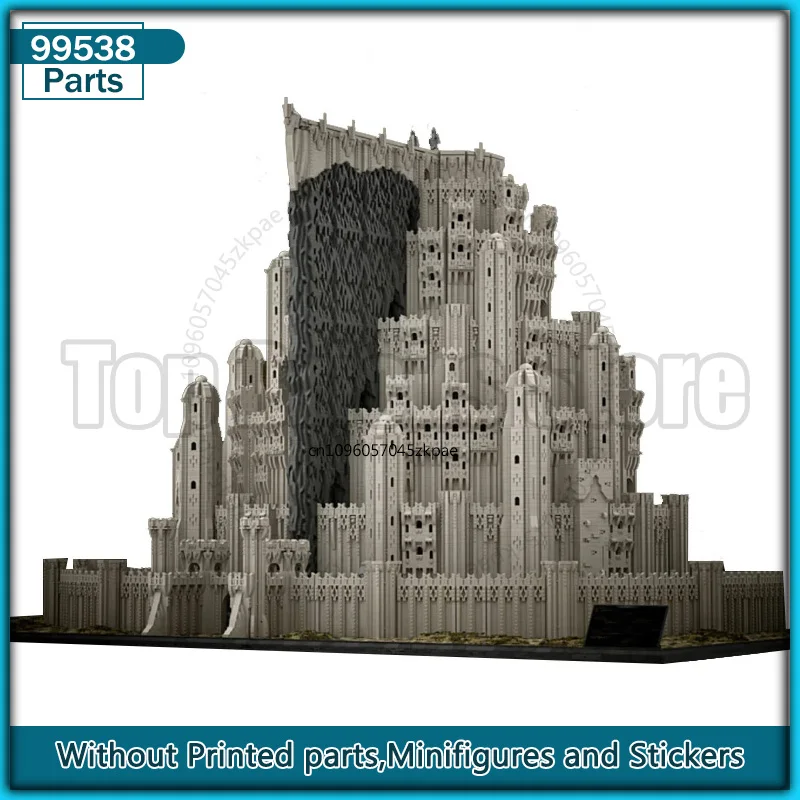Кольца UCS Белый город Большой замок Moc Строительные блоки Архитектура Технология