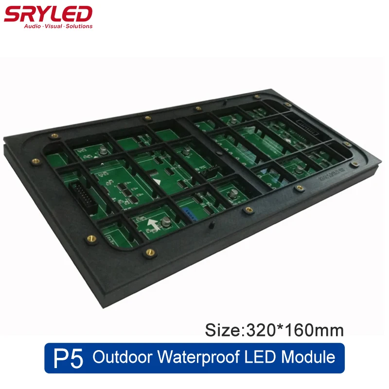 Светодиодный модуль Pantalla P5 для улицы 320 × 160 мм 1/8 сканирования 64 32 пикселей SMD277