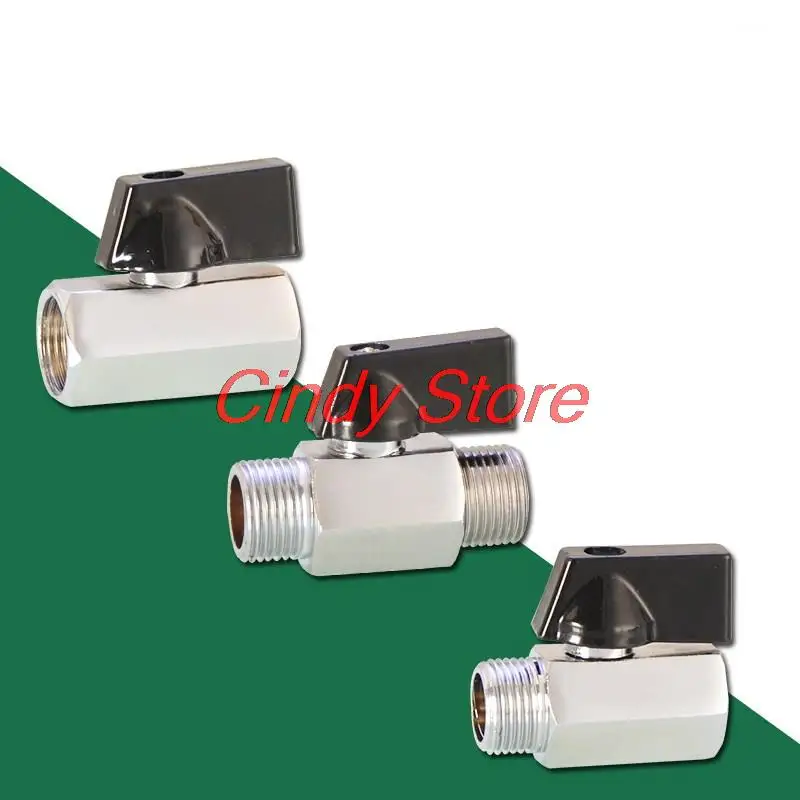 

1PCS 1/4" Threaded Mini Brass Ball Valve BSP Male To Female Air Compressor Valves Garden Irrigation Water Pipe Stop Valve