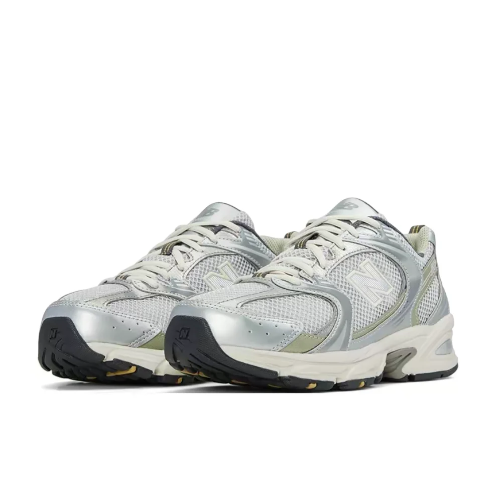 Фото Кроссовки New Balance NB530 унисекс с низким верхом – светло-серые, амортизирующие, прочные, легкие и удобные MR530KMW №2