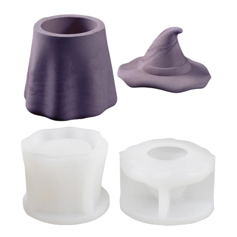 95AB Многофункциональная силиконовая форма для шляпы ведьмы формы подсвечников