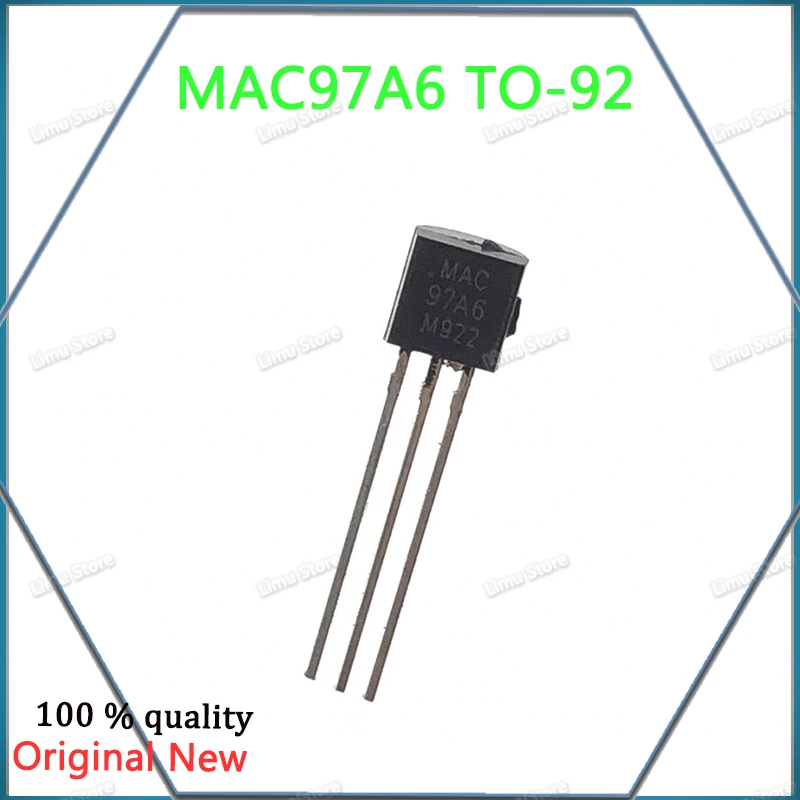 100 шт./лот! Двунаправленный Тиристор MAC97A6 MAC 97A6 TO-92 400 А В тиристор транзистор |