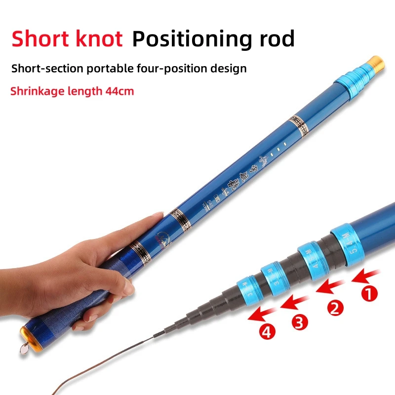 

3.6m-6.3m Ultralight Stream Hand Pole Carbon Fiber Casting Telescopic Fishing Rod Fishing Gear Outdoor Travel Fishing Rod