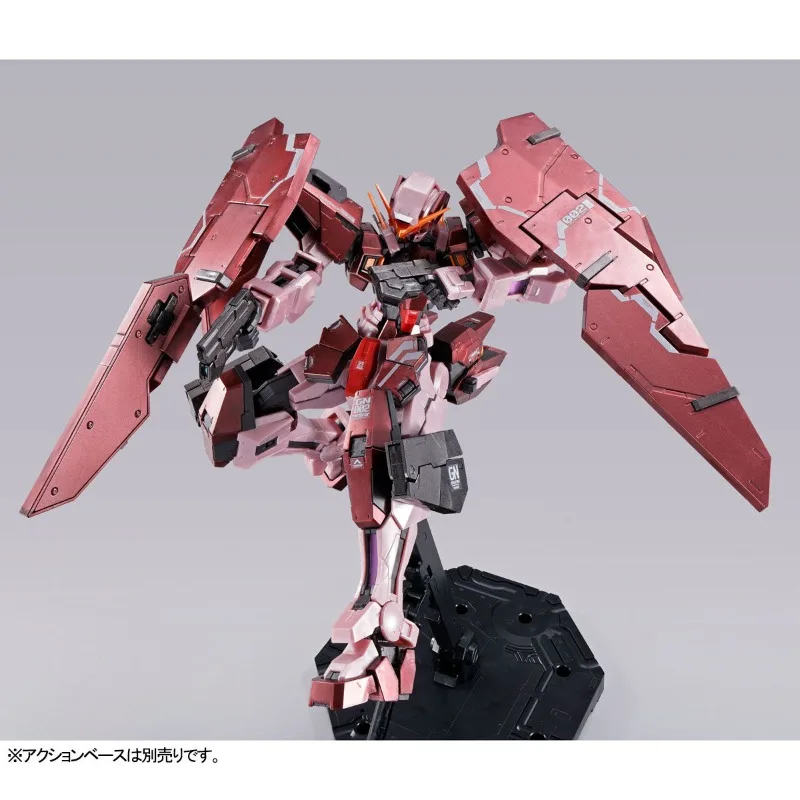 Фото BANDAI PB MG 1/100 GN-002 GUNDAM DYNAMES-красные фигурки TRANS-AM MODE Мобильный костюм с металлическим блеском Gundam 00 Аниме №5
