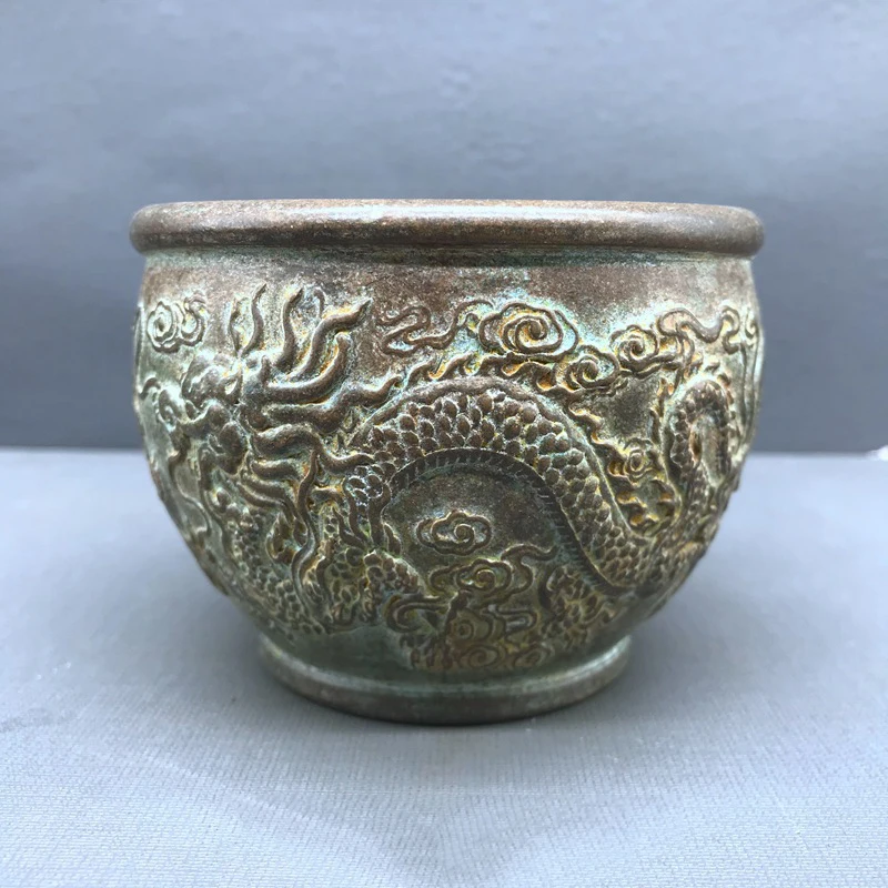 Двойной дракон счастливый цилиндр орнамент домашний фэн-шуй крафт украшение для