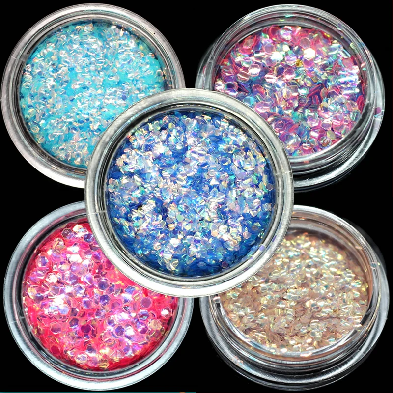 

2020 New 6 Colors Nail Sequins Nail Polish Varnish Hybrid Long Lasting Nail Art Decoration Polish Nail for Nail Art Accessories