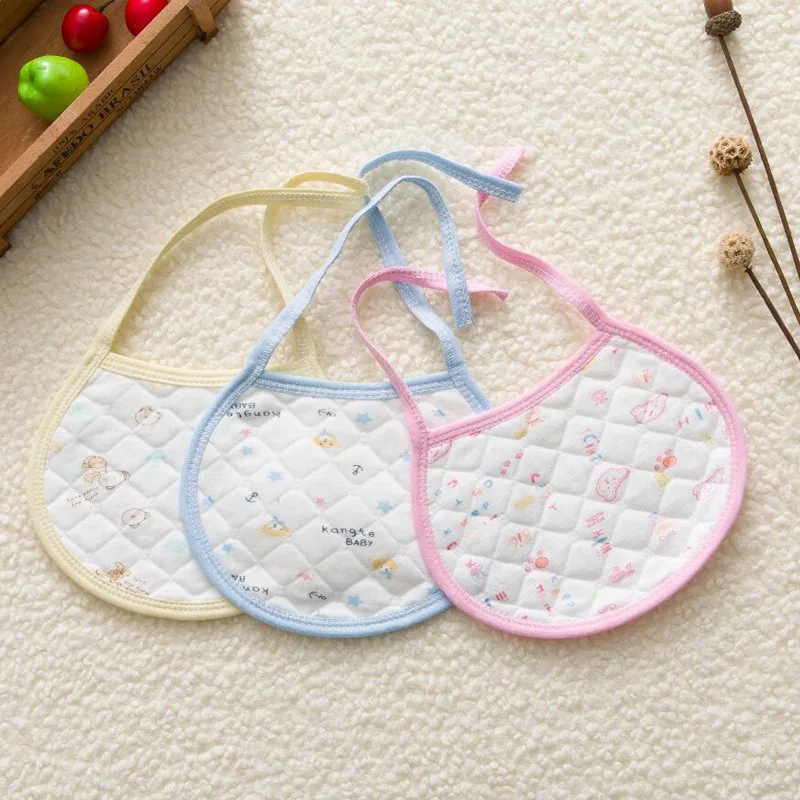 

Cotton Baby Bib Cute Cartoon Adjustable Tie Straps Burp Clothes for Infant Baby Boy Girl Waterproof Saliva Towel Baby Feed Stuff