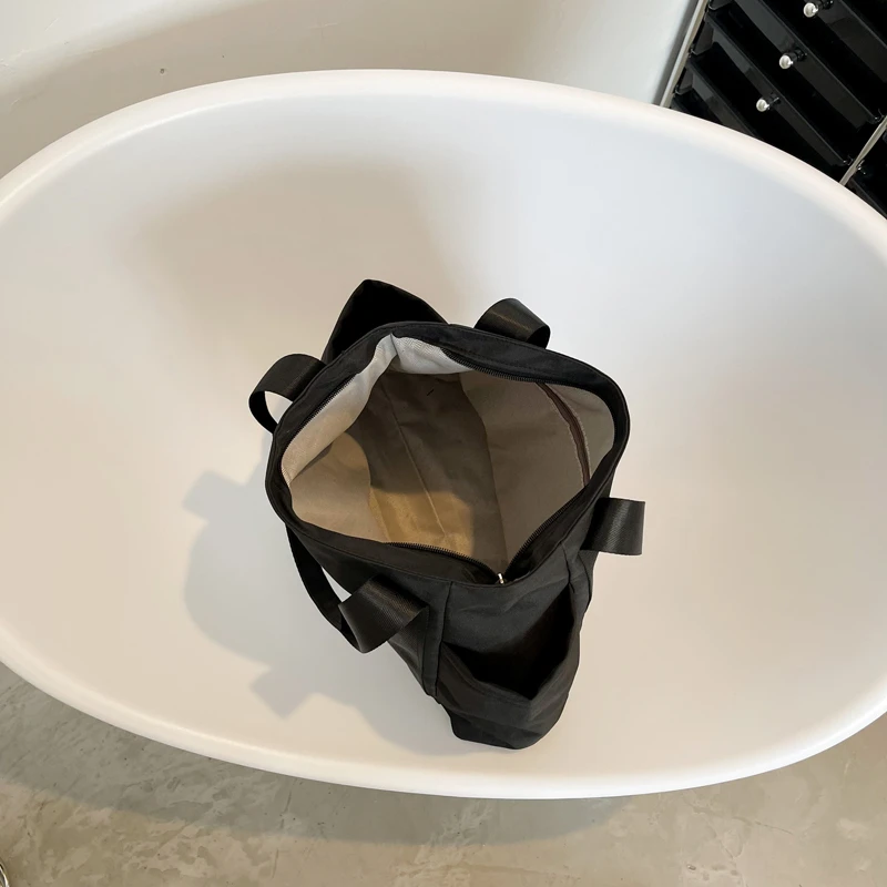 Corduroy Shoulder Bags Women Large Capactiy Cloth Casual Totes Japan And Korea Style Handbags Solid Color Simple Packages