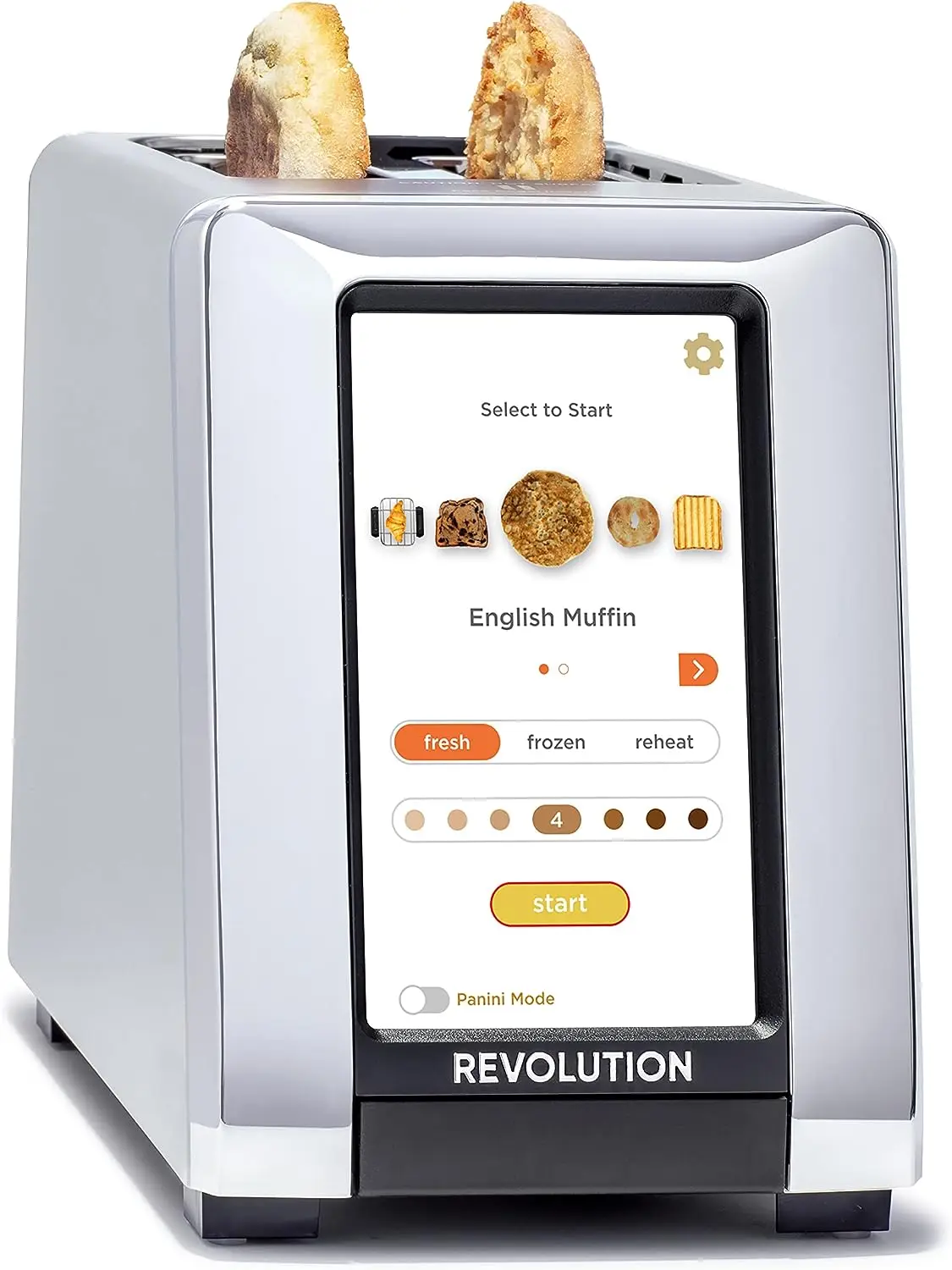 

Touchscreen Toaster with Patented InstaGLO® Technology \u2013 Stainless Steel/Chrome, plus Panini Mode