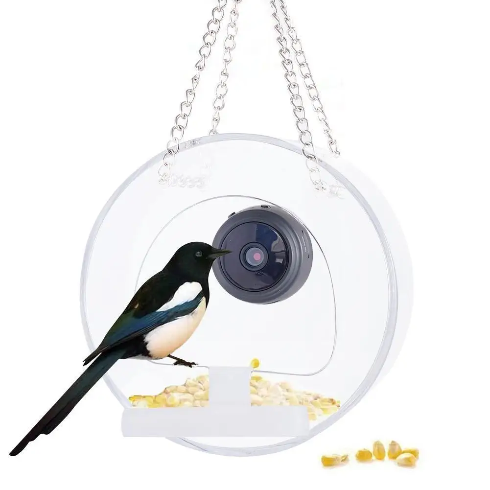 

Умная кормушка для птиц с камерой 1080p HD, камера ночного видения для наружного наблюдения за птицами, фотосъемка, подвесная кормушка для птиц P5G1