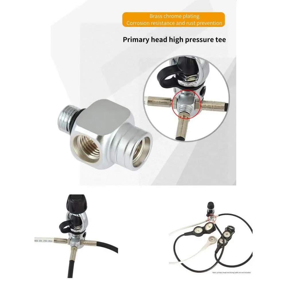 

Convenient Diving Regulator Strong Tightness Lightweight Diving Diverter for Snorkeling Diving Separator Head