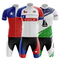 chile team cycling jersey set summer mens short sleeve bicycle racing sports clothing breathable mtb bike wear maillot ciclismo