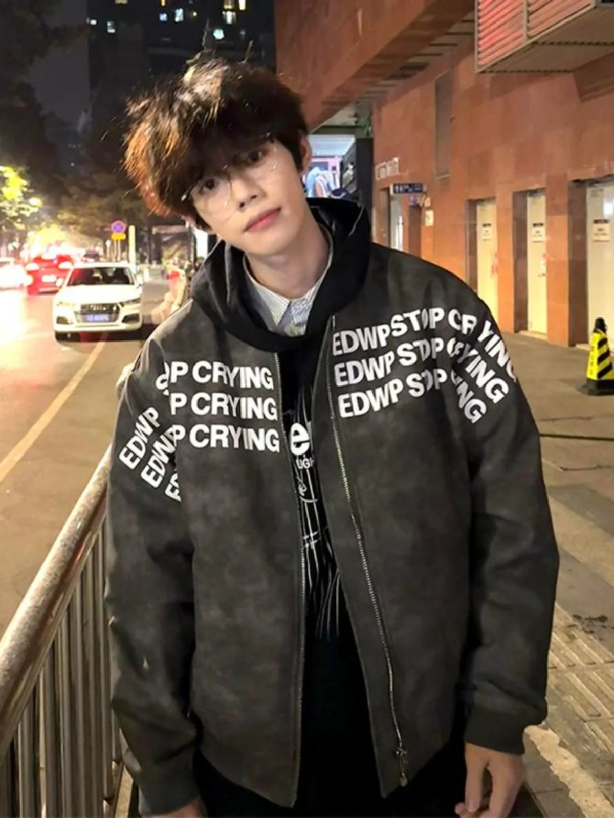 Американская летная куртка High Street кожаная мужская бейсбольная форма с надписью