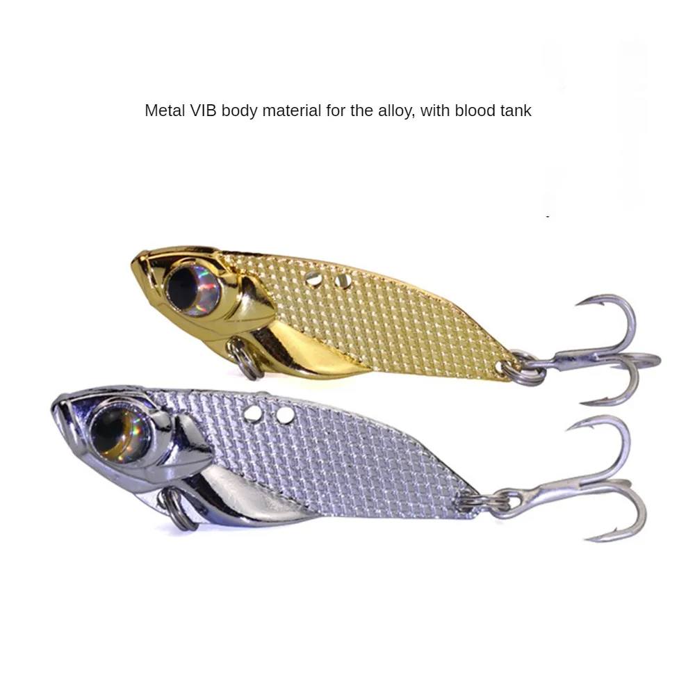 

Fishing Bait Zinc Alloy Vib Reflective Far Cast Submerged Fishing Accessories Fishing Lure With Blood Tank Sequins