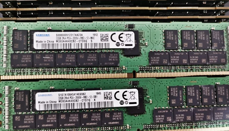 

RAM 32G 2RX4 PC4-2666V DDR4 2666mhz ECC REG Memory Stick 1PCS