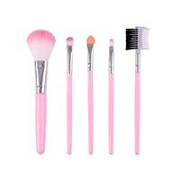 5pcs makeup brushes set eyeshadow eyeliner eyebrow foundation lip highlight make up brush set cosmetic brochas maquillaje