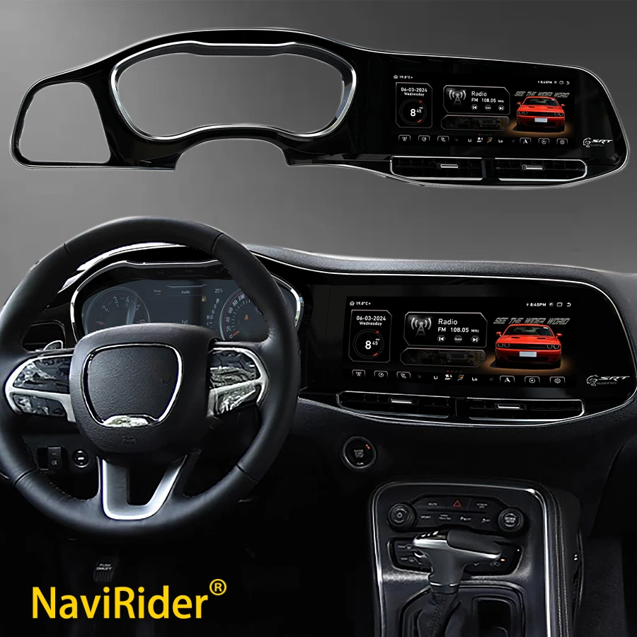 12 3-дюймовый автомобильный радиоприемник для Dodge Challenger SRT Hellcat 2010-2023 Android Carplay